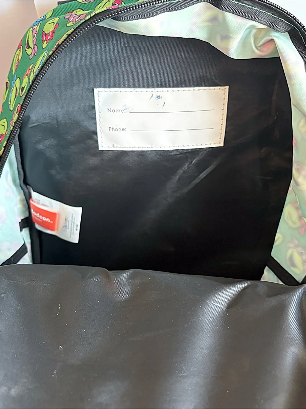 Nickelodeon Teenage Mutant Ninja Turtles Green Backpack TMNT